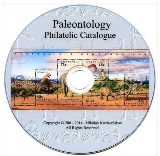 PALEONTOLOGY Stamp Catalogue (Dinosaurs, Prehistoric & Extinct Animals, Fossils) - Motivkataloge