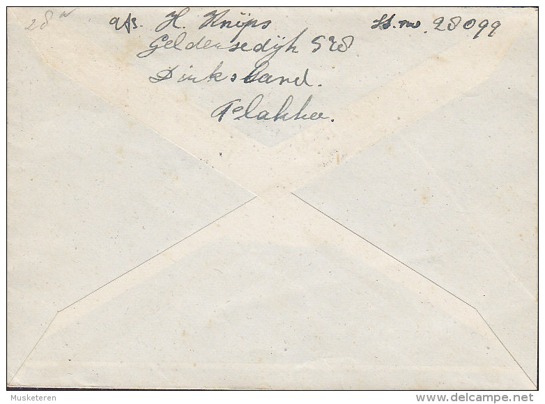 Netherlands Postal Stationery Ganzsache Entier 7½ C Taube Umschlag Cover DIRKSLAND 1944 To RAMPEN (2 Scans) - Postal Stationery