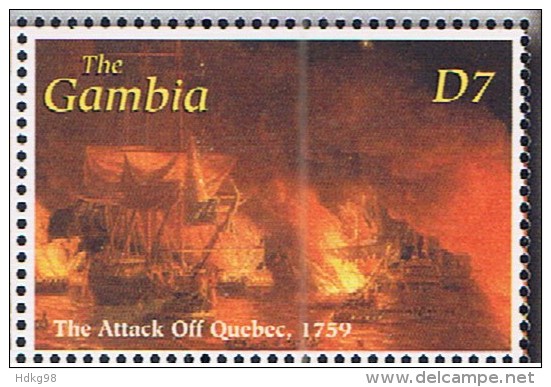 WAG+ Gambia 2001 Mi 4539 Mnh Schlacht Bei Quebec - Gambia (1965-...)