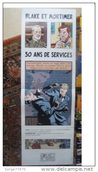 Blake Et Mortimer Jacobs 1946 1996 50 ANS DE SERVICES Anniversaire - Affiches & Offsets