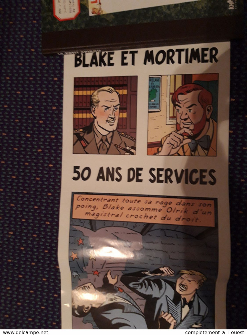 Blake Et Mortimer Jacobs 1946 1996 50 ANS DE SERVICES Anniversaire - Affiches & Offsets