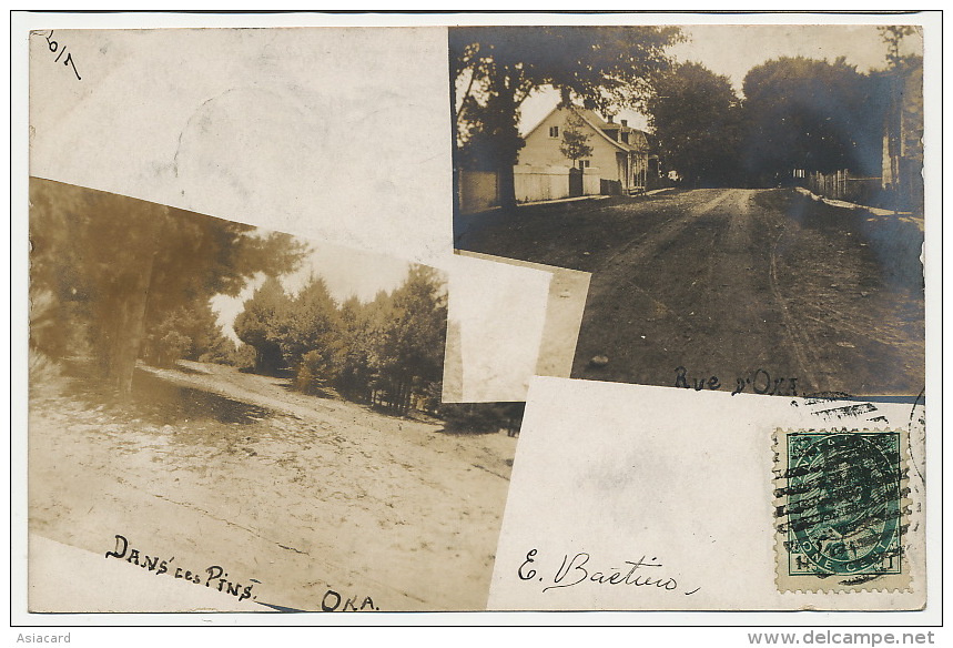 Real Photo Oka  Dans Les Pins Et Rue   1905 - Trois-Rivières