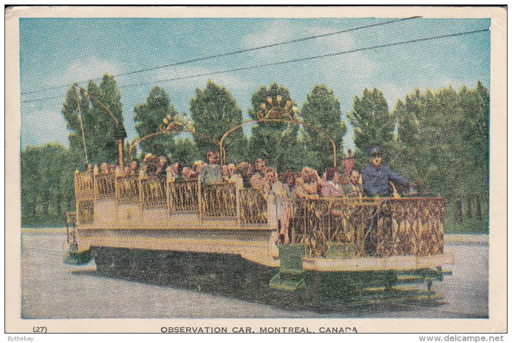 Observation Car, Montreal, Canada - Open-air Street Trolley - Montreal