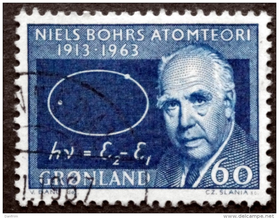 Greenland   1963 50 Th Anniversary Of Niels Bohr`s Atom Theory  MiNr.63  (O) ( Lot L 2236 ) - Oblitérés