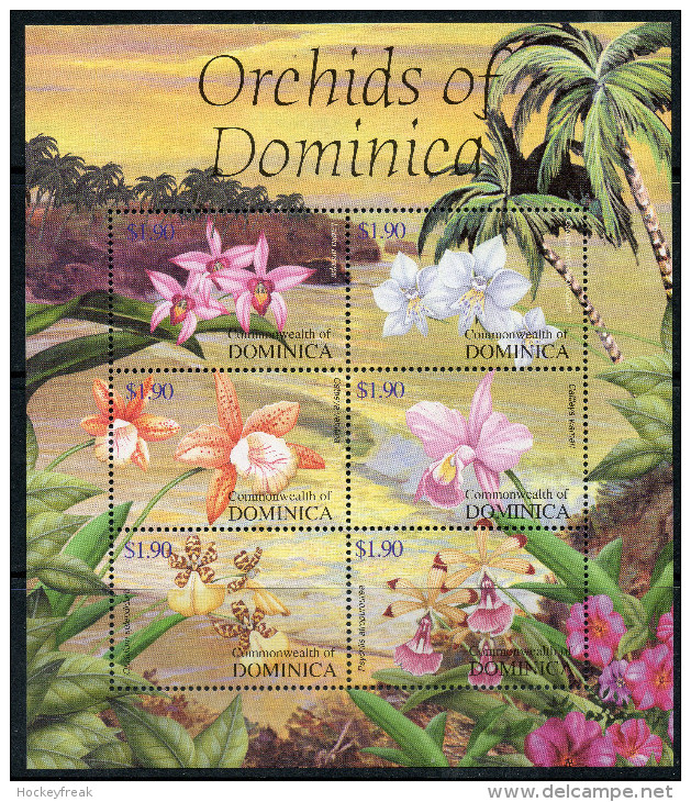 Dominica 2004 - Orchids Miniature Sheet MS3355 MNH Cat £9.50 SG2015 - Dominique (1978-...)