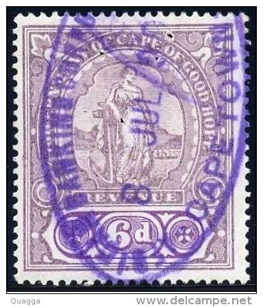 Cape Of Good Hope REVENUE 1898. 6d Lilac And Violet. Barefoot 129. - Orange Free State (1868-1909)
