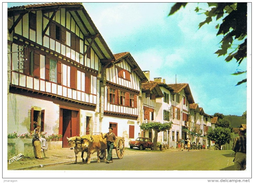 AINHOA  - Ses Maisons Basques - Europ 1759- Circulée 1976 - Tbe - Ainhoa