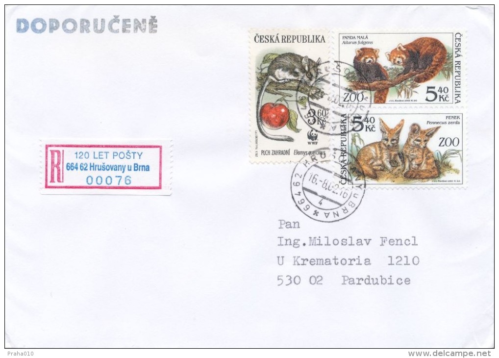 Czech Rep. / Occasional R- Label (2002/11) 664 62 Hrusovany U Brna: 120 Years Of The Post Office; Stamp: W.W.F. (I7757) - Lettres & Documents