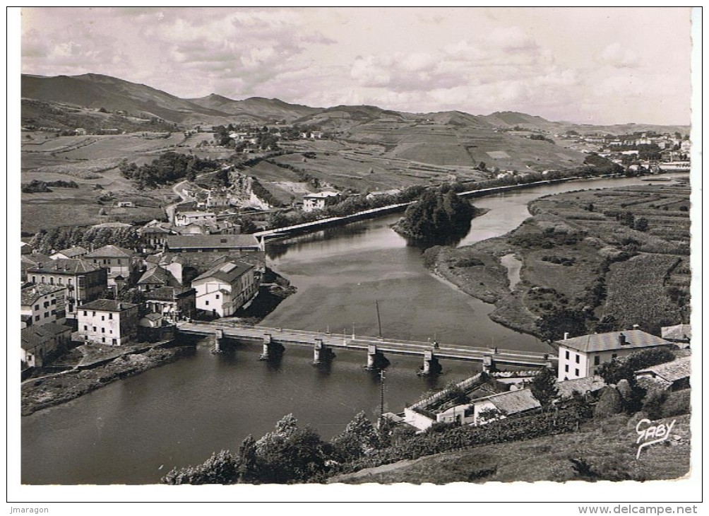 BEHOBIE - Le Pont International Et L'Ile Des Faisans  - Gaby 1 -  Circulée 1952 - Tbe - Béhobie