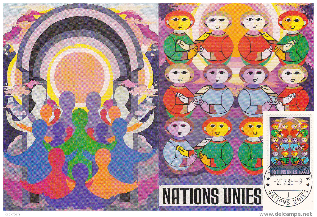 Genève Nations-Unies 1988 - Enfant Child Kinder - Lettres & Documents