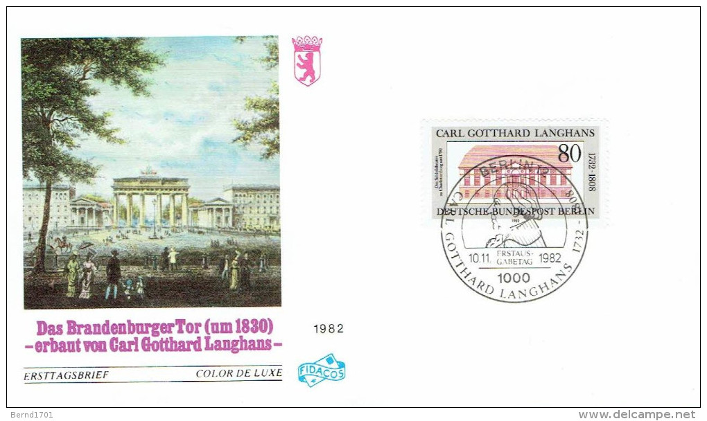 Germany / Berlin - FDC Mi-Nr 684 (y749)- - 1981-1990