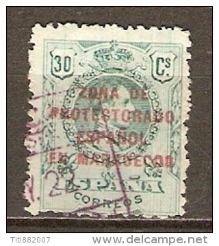 MAROC  ESPAGNOL   -      1916  -   Y&T N° 72 Oblitéré - Marocco Spagnolo