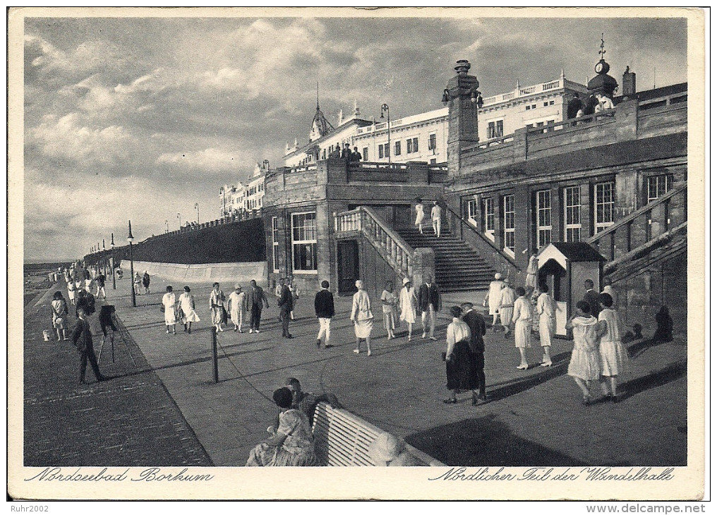 Uralte Ansichtskarte Nordseebad Borkum - Nördlicher Teil Der Wandelhalle - Borkum