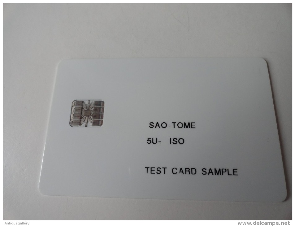 RARE : SAO - TOME  TEST CARD - San Tomé E Principe