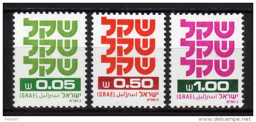 ISRAEL - 1980/81 YT 771+775+778 ** - Unused Stamps (without Tabs)