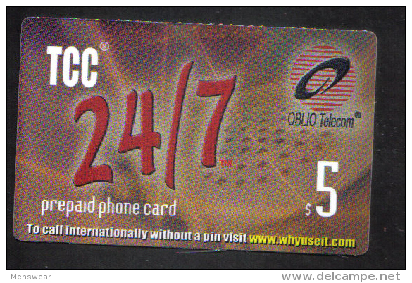 UNITED STATES - OBLIO PHONECARD  ( TCC PHONECARD ) USED 2000s - AT&T