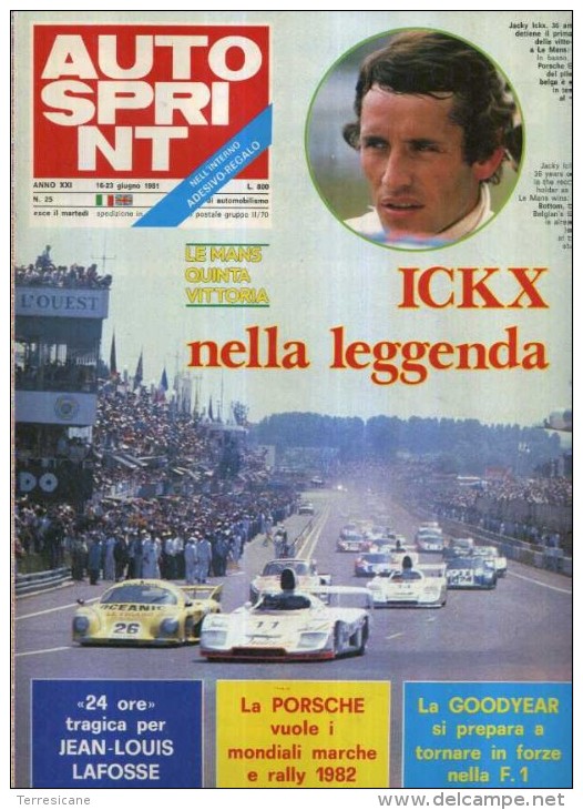 AUTOSPRINT Il Settimanale Da Corsa 1981 N. 25 - Sport