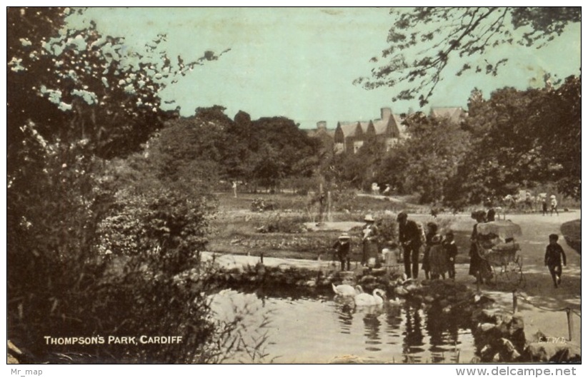 181 - 1907 Thompson's Park Cardiff Travelled - Altri & Non Classificati