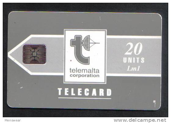 MALTA - USED 20 UNITS PHONECARD - LM1 1992 - CHIP SI-4 ( BATCH NO.C311140995 ) MATT  RARE  - - Malta