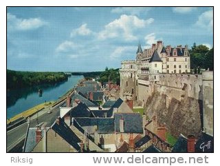 Amboise - Le Château Surplombant La Ville Et La Loire.  # 03912 - Amboise