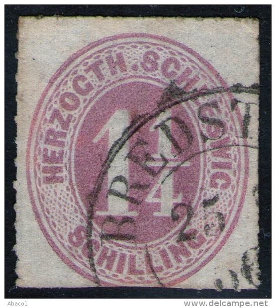 Bredstedt 25/? 66 Auf 1 1/4 Shillinge Lila - Schleswig Holstein Nr. 14 - Schleswig-Holstein