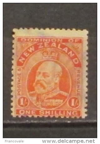 Nuova Zelanda 1909 King Edward One Shilling - Used Stamps