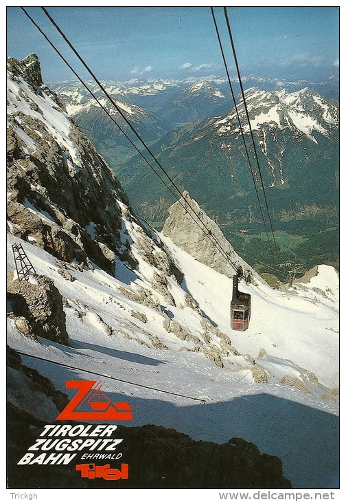 Österreich Tiroler Zugspitz Bahn Ehrwalder Alm / Téléphérique Kabelbaan Cableway Seilbahn - Autres & Non Classés