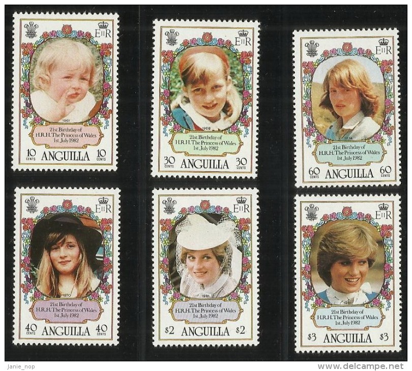 Anguilla 1982 21st Birthday Princess Of Whales MNH - Anguilla (1968-...)