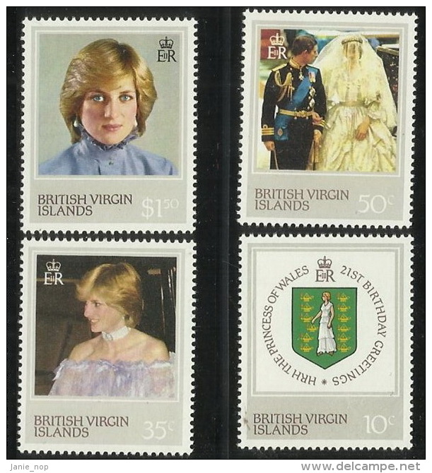 British Virgin Islands   21st Birthday Princess Of Whales MNH - British Virgin Islands