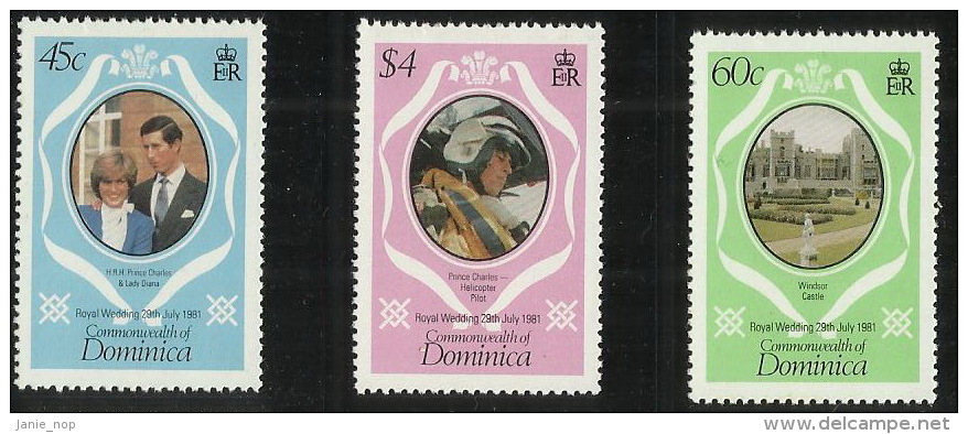 Dominica 1981 Royal Wedding MNH - Dominique (1978-...)