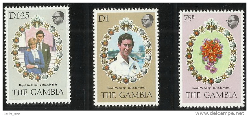 Gambia 1981Royal Wedding MNH - Gambia (1965-...)