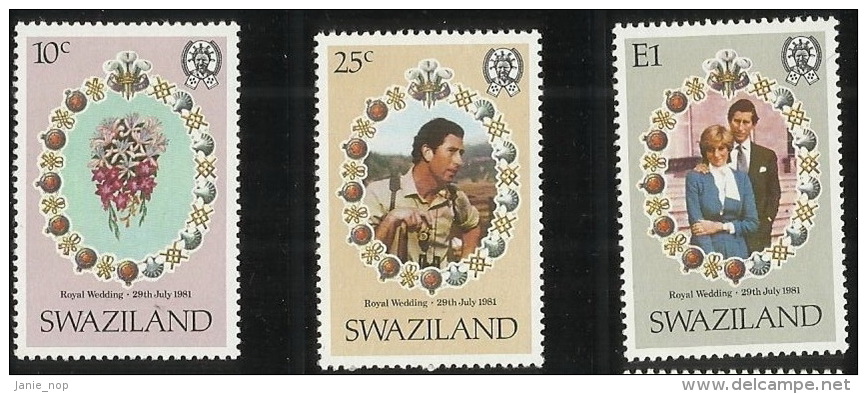 Swaziland  1981Royal Wedding MNH - Swaziland (1968-...)