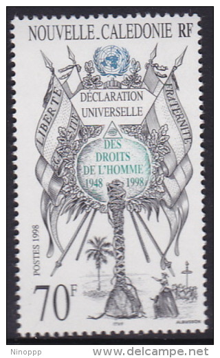 New Caledonia 1998 Universal Declaration Of Human Rights 50th Anniversary MNH - Gebruikt