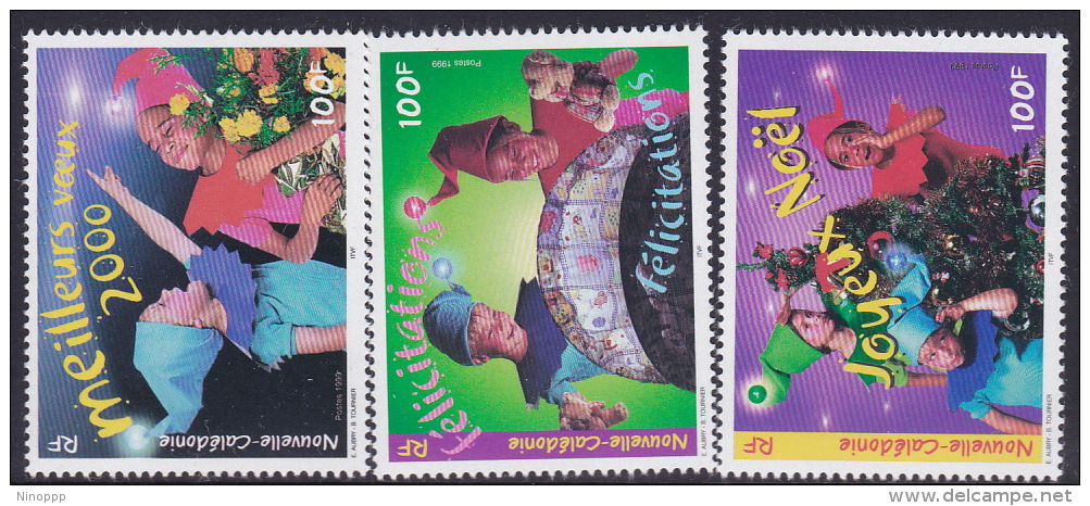 New Caledonia 1999 Greetings  Set 4 MNH - Gebruikt