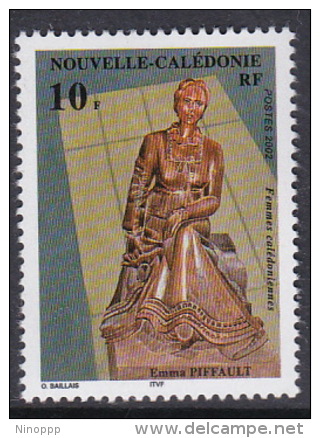 New Caledonia 2002 Statue Of Emma Piffault MNH - Usati