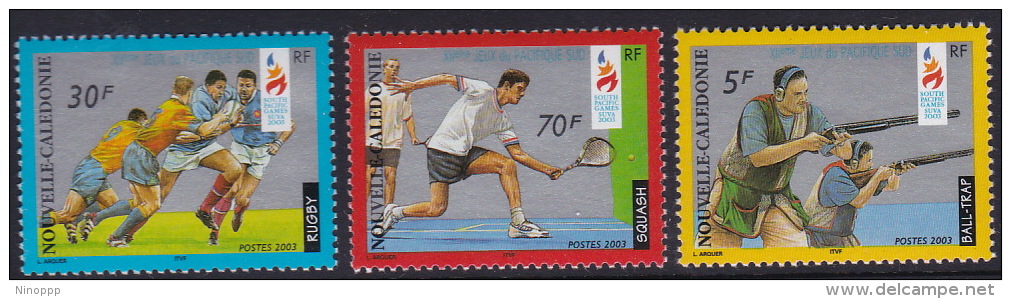New Caledonia 2003 12th South Pacific Games MNH - Usati
