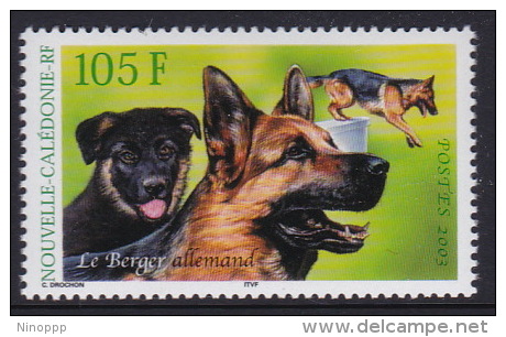 New Caledonia 2003 Dogs German Shepherd MNH - Gebruikt