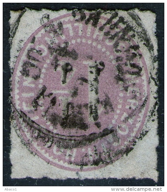 Bahnpoststempel Auf 1 1/4 Shillinge Hellpurpur - Schleswig Holstein Nr. 20 - Pracht - Schleswig-Holstein