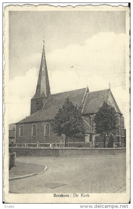 Betekom.  -  De Kerk;  1948  Naar Kontich - Begijnendijk