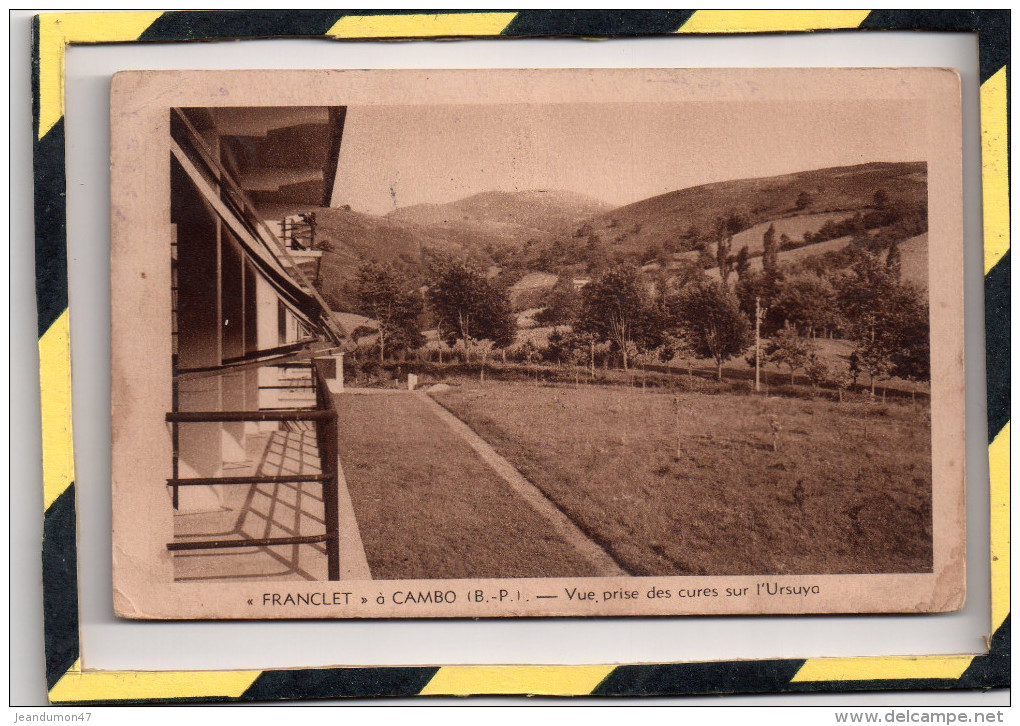 CAMBO. - . FRANCLET à CAMBO - VUE PRISE DES CURES SUR L'URSUYA - Cambo-les-Bains