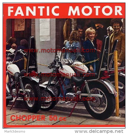 Fantic Chopper 50 1973 Depliant Originale Testo Olandese Dutch Text Genuine Brochure Prospekt - Motorräder