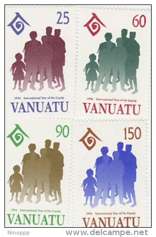 Vanuatu-1994 International Year Of Family  628-631 MNH - Vanuatu (1980-...)