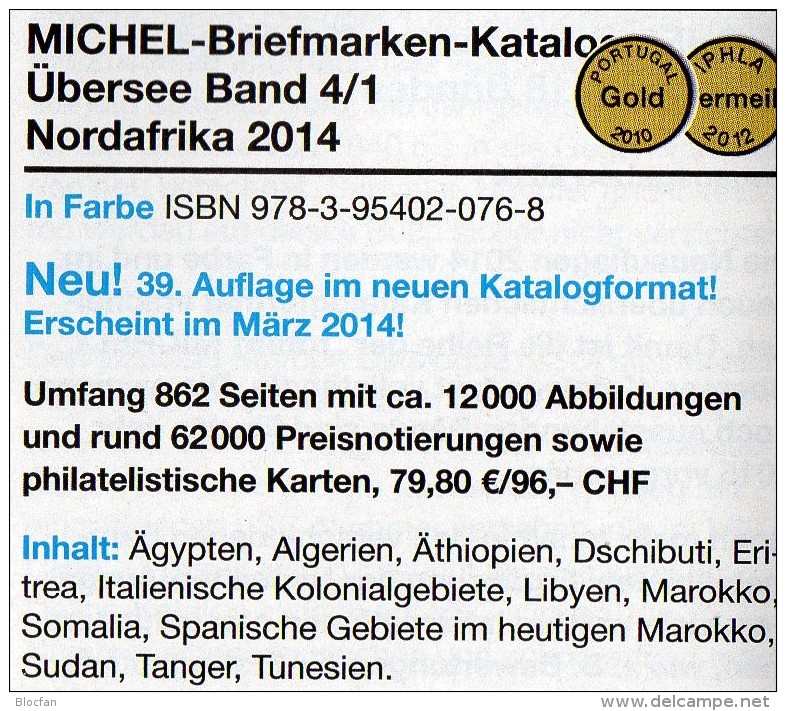 MICHEL Africa Part 4/1 Catalog 2014 New 80€ Nordafrika Egypt Algerien Äthopia Libya Marokko Somalia Sudan Tanger Tunesia - Cataloghi