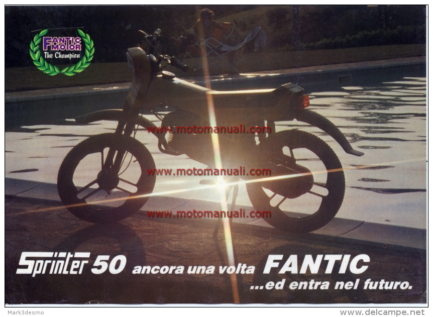 Fantic SPRINTER 50 FM 284 1983 Depliant Originale Genuine Brochure Prospekt - Motorräder
