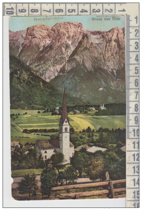 Tirolo Tirol  Gruss Aus Rinn  Bettewurf Spitze - Hall In Tirol
