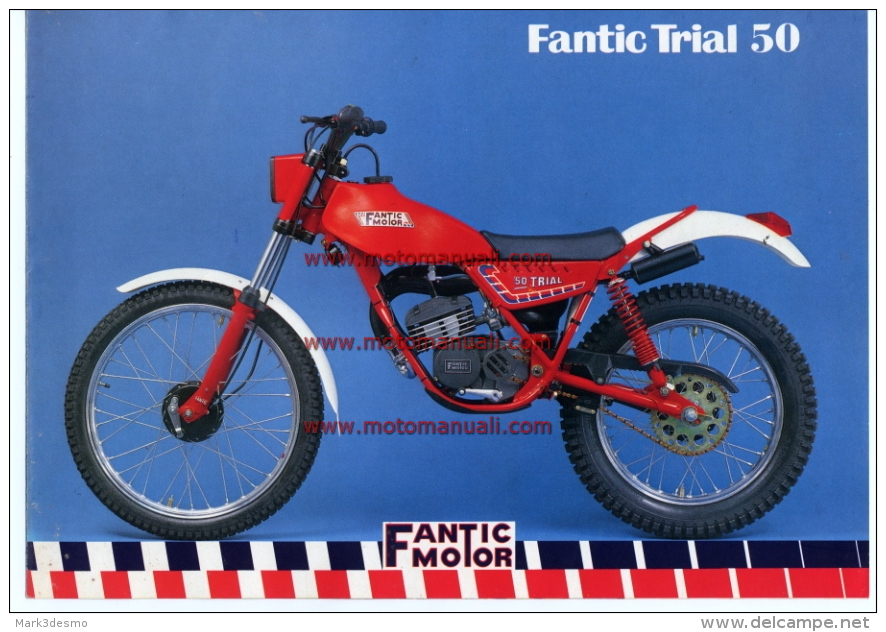 Fantic TRIAL 50 1983 Depliant Originale Genuine Brochure Prospekt - Motorräder