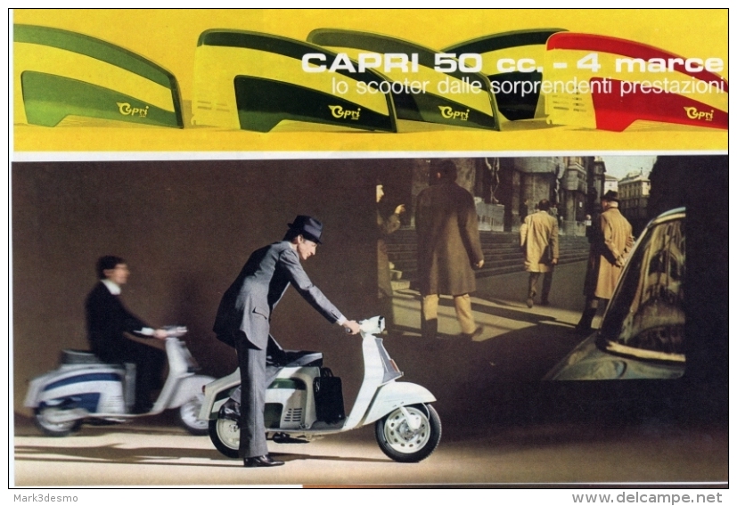 Garelli CAPRI 50 SCOOTER 1967 Depliant Originale Genuine Brochure Prospekt - Motorräder