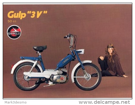 Garelli GULP 3v 50 1971 Depliant Originale Genuine Brochure Prospekt - Motorräder