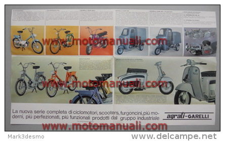 Garelli PRODUZIONE - PRODUCTION  1968 50 (RECORD):: Depliant Originale Genuine Brochure Prospekt - Motorräder