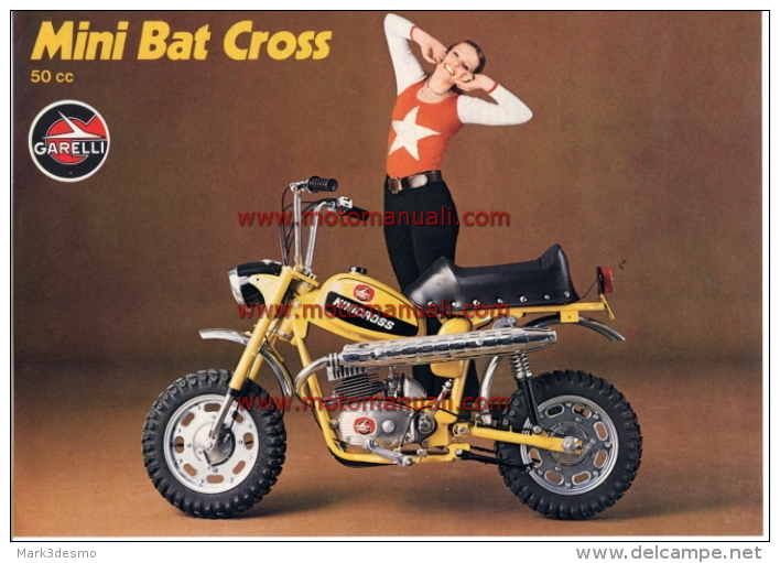 Garelli MINI BAT CROSS 50 1971 Depliant Originale Genuine Brochure Prospekt - Motorräder